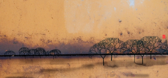 Landscape with Growth Effect, Karen Bonaker, Corel Painter 2015